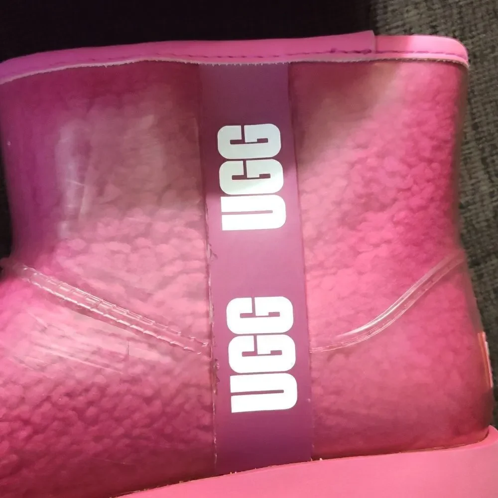 Ugg pink furry boots